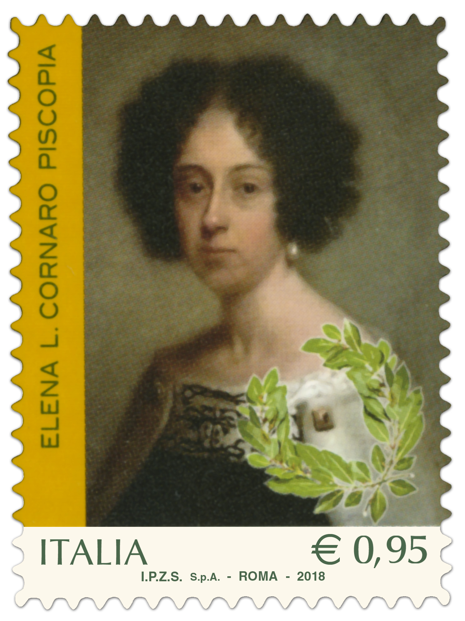 Francobollo dedicato al genio femminile italiano - Elena Lucrezia Cornaro Piscopia