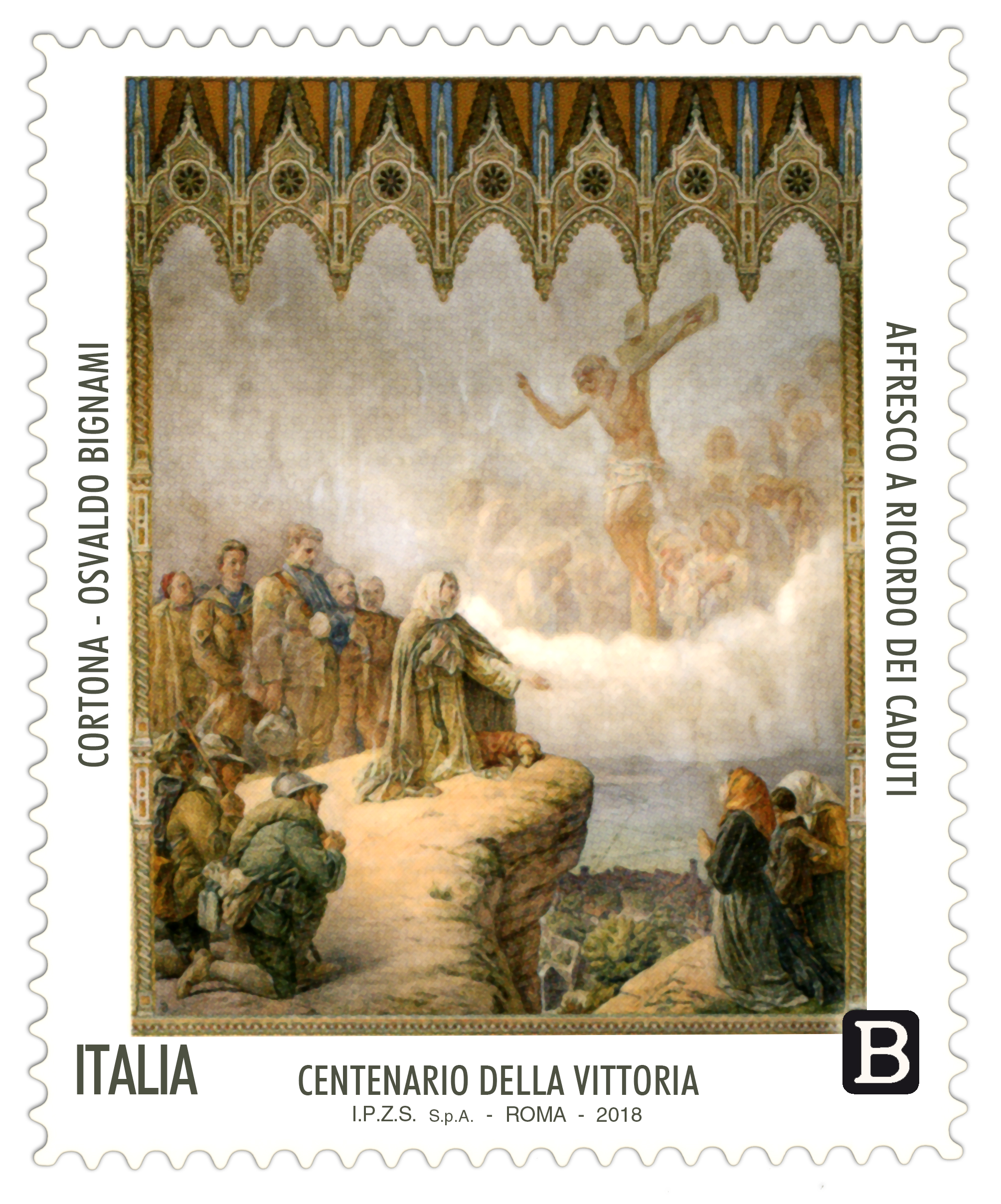 Francobollo dedicato al centenario della vittoria